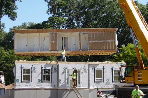 Install of Second Floor on Modular Home