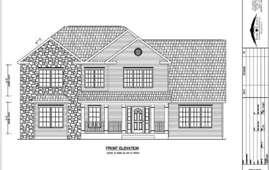 Andover modular home front elevation